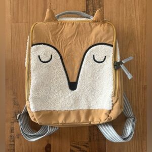 Pottery Barn Kids Tan and White Fox Backpack